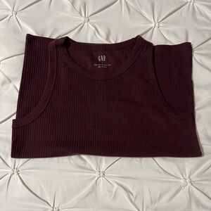 GAP High Neck Ribbed Classic Tank Top